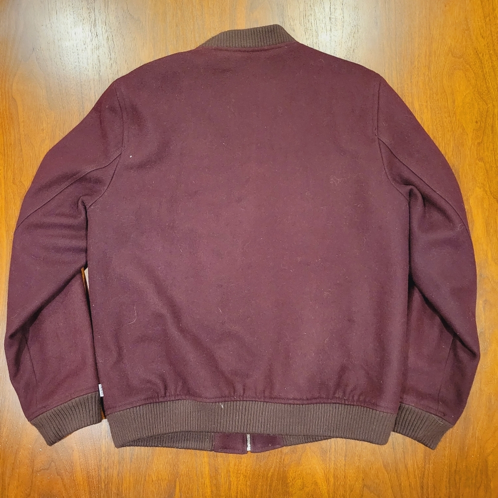 Levi's Maroon Wool Bomber Jacket - image 3